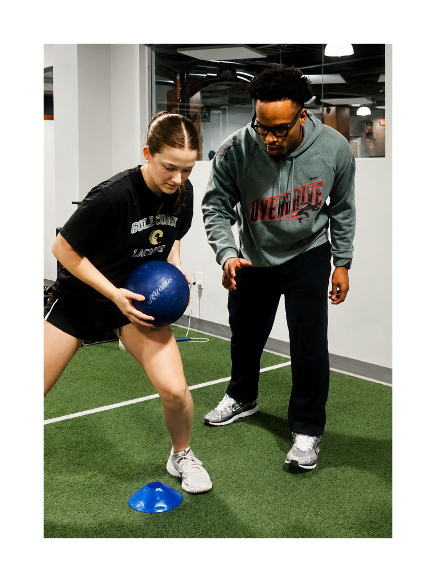 Arsheen Jiles coaching an athlete